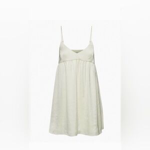 Aritzia Wilfred lover mini Cream V-Neck Sleeveless Cami Dress